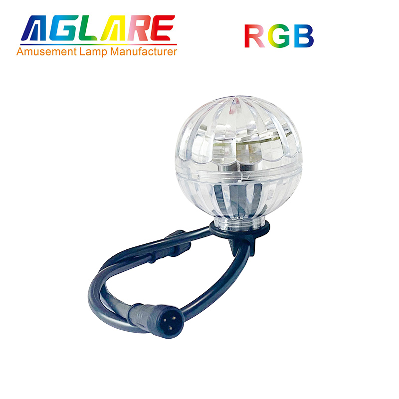 LED���Դ���ص�Բ�� 50mm LED16�����ֵ� RGBȫ�ʵ��Դ�� 